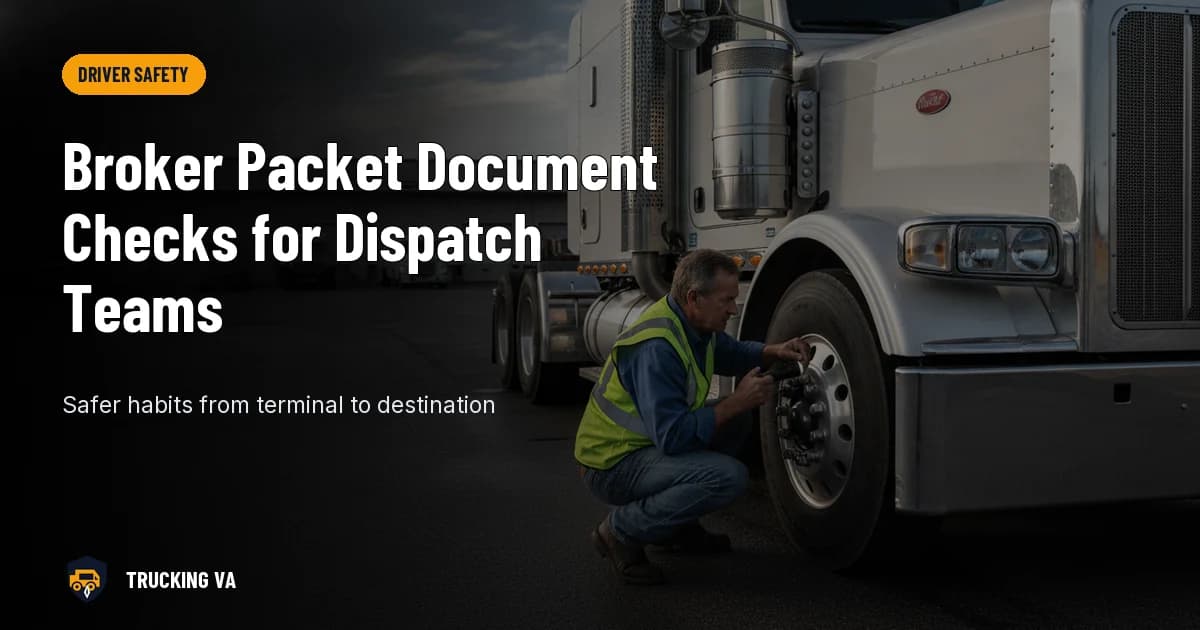 Broker Packet Document Checks for Dispatch Teams trucking guide thumbnail