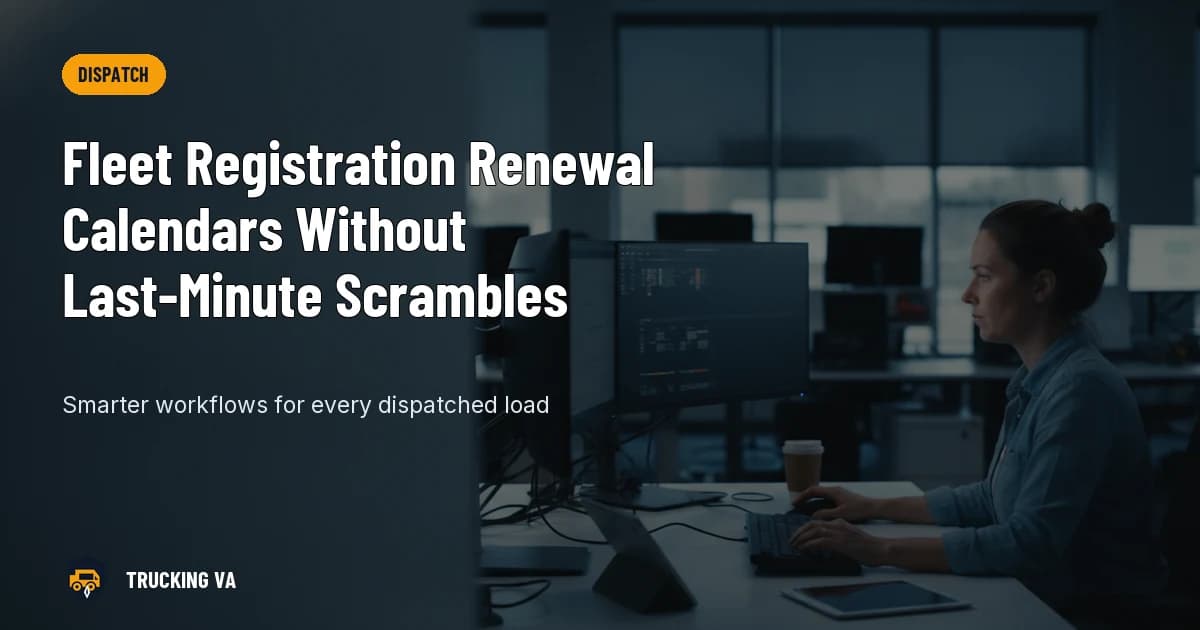 Fleet Registration Renewal Calendars Without Last-Minute Scrambles trucking guide thumbnail