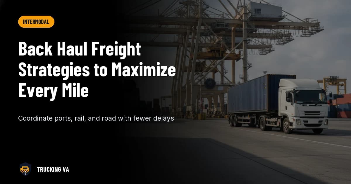 Back Haul Freight Strategies to Maximize Every Mile trucking guide thumbnail