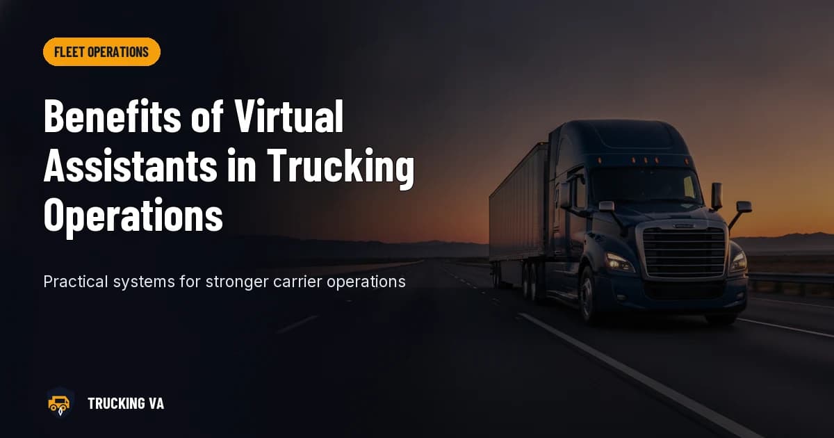 Benefits of Virtual Assistants in Trucking Operations trucking guide thumbnail
