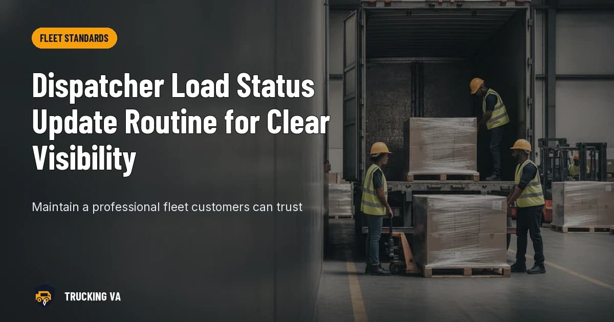 Dispatcher Load Status Update Routine for Clear Visibility trucking guide thumbnail