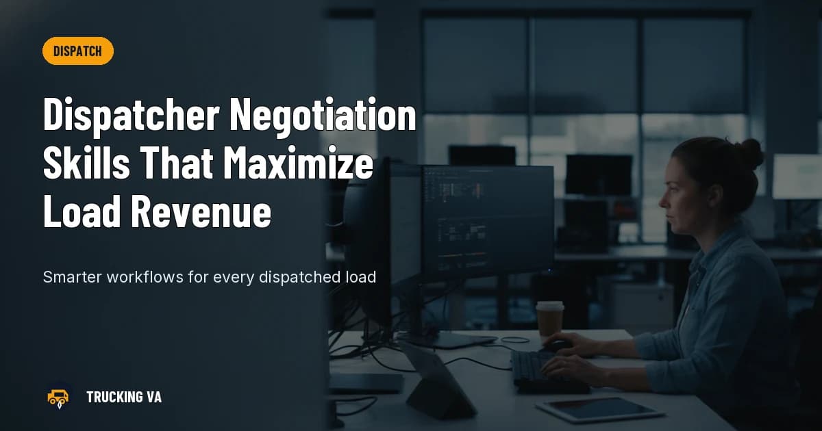 Dispatcher Negotiation Skills That Maximize Load Revenue trucking guide thumbnail
