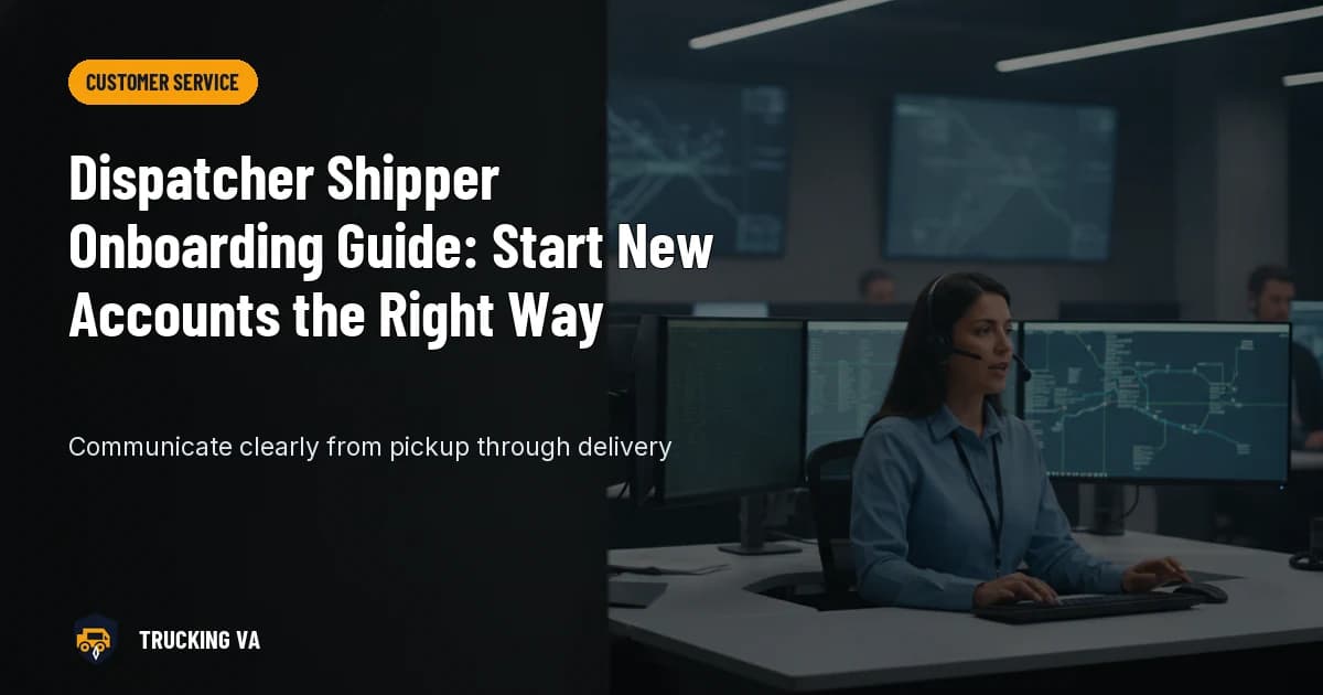 Dispatcher Shipper Onboarding Guide: Start New Accounts the Right Way trucking guide thumbnail