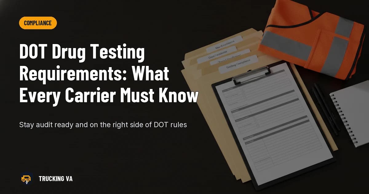 DOT Drug Testing Requirements: What Every Carrier Must Know trucking guide thumbnail