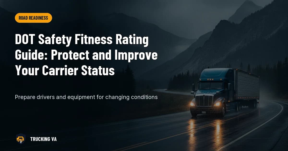 DOT Safety Fitness Rating Guide: Protect and Improve Your Carrier Status trucking guide thumbnail