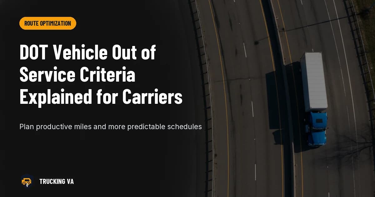 DOT Vehicle Out of Service Criteria Explained for Carriers trucking guide thumbnail