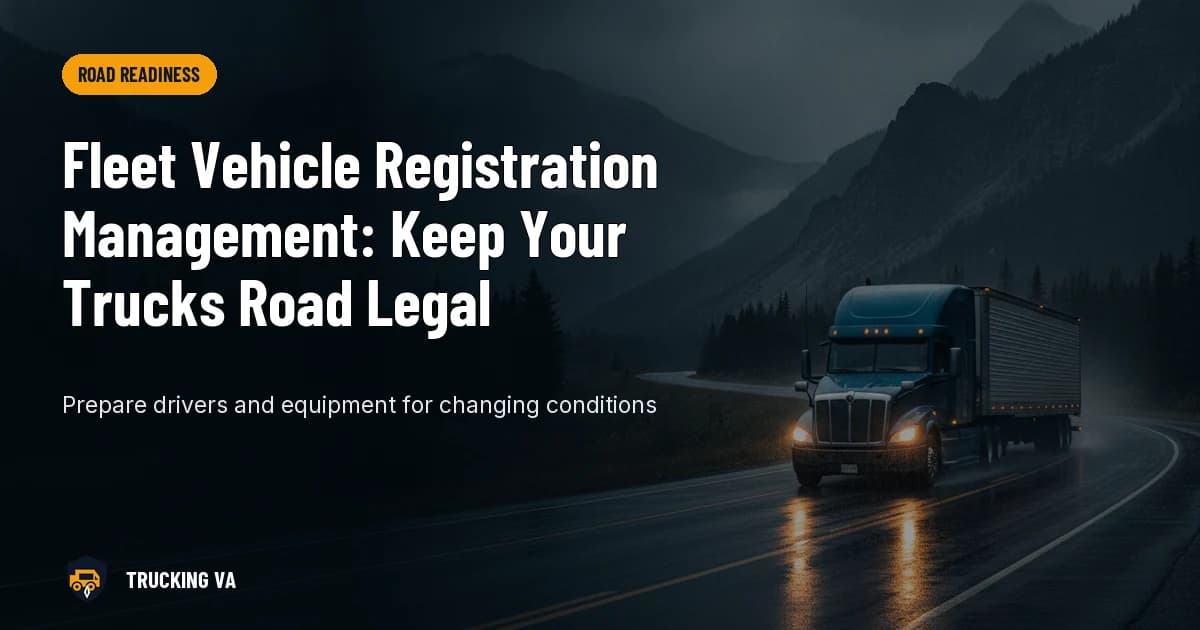 Fleet Vehicle Registration Management: Keep Your Trucks Road Legal trucking guide thumbnail