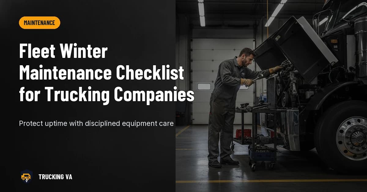 Fleet Winter Maintenance Checklist for Trucking Companies trucking guide thumbnail
