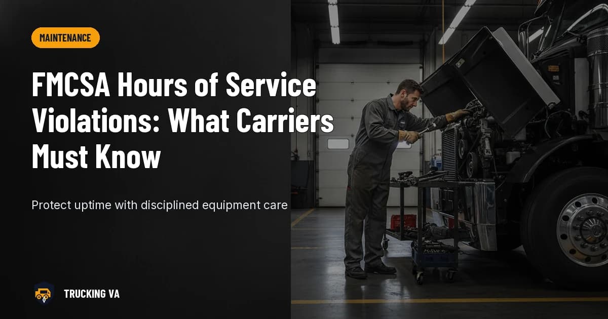 FMCSA Hours of Service Violations: What Carriers Must Know trucking guide thumbnail