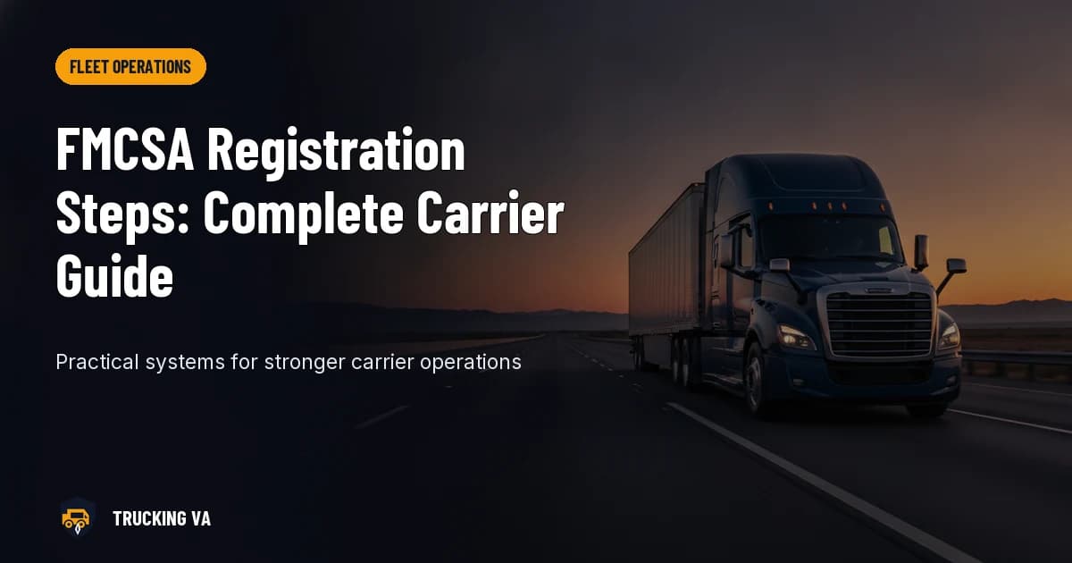 FMCSA Registration Steps: Complete Carrier Guide trucking guide thumbnail