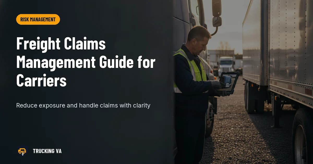 Freight Claims Management Guide for Carriers trucking guide thumbnail