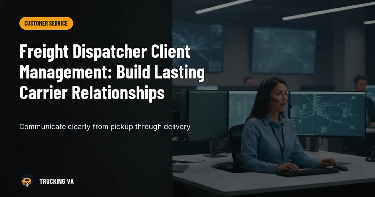 Freight Dispatcher Client Management: Build Lasting Carrier Relationships trucking guide thumbnail