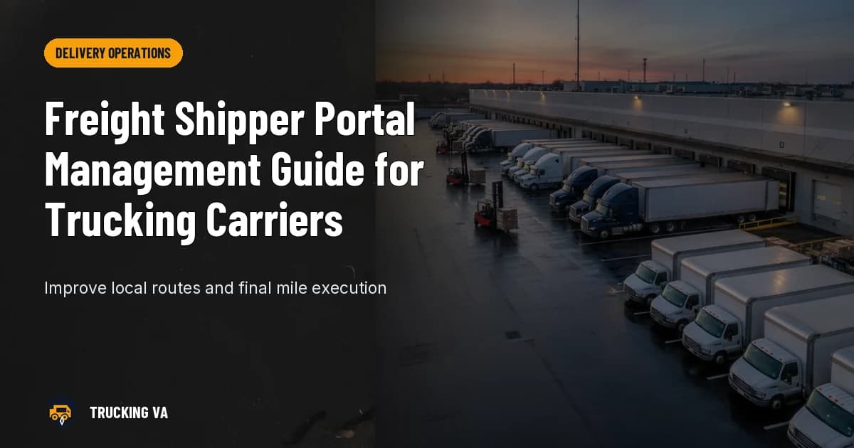 Freight Shipper Portal Management Guide for Trucking Carriers trucking guide thumbnail