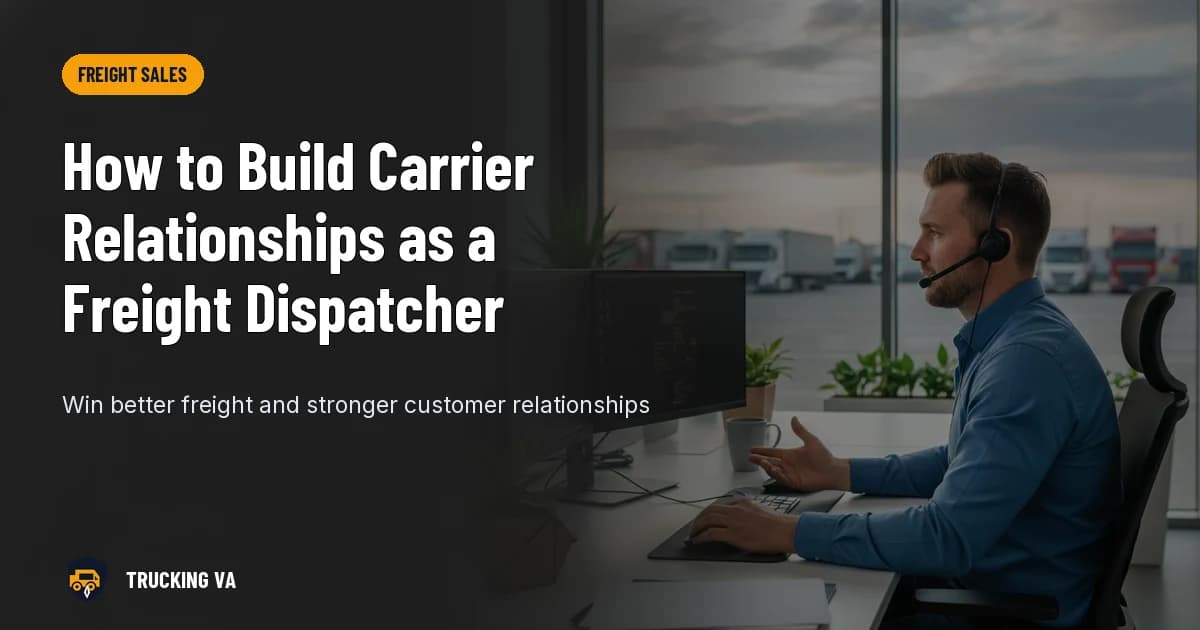 How to Build Carrier Relationships as a Freight Dispatcher trucking guide thumbnail