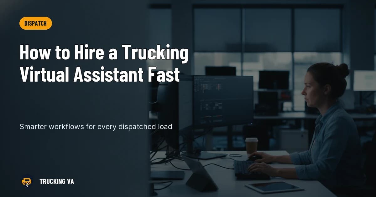 How to Hire a Trucking Virtual Assistant Fast trucking guide thumbnail