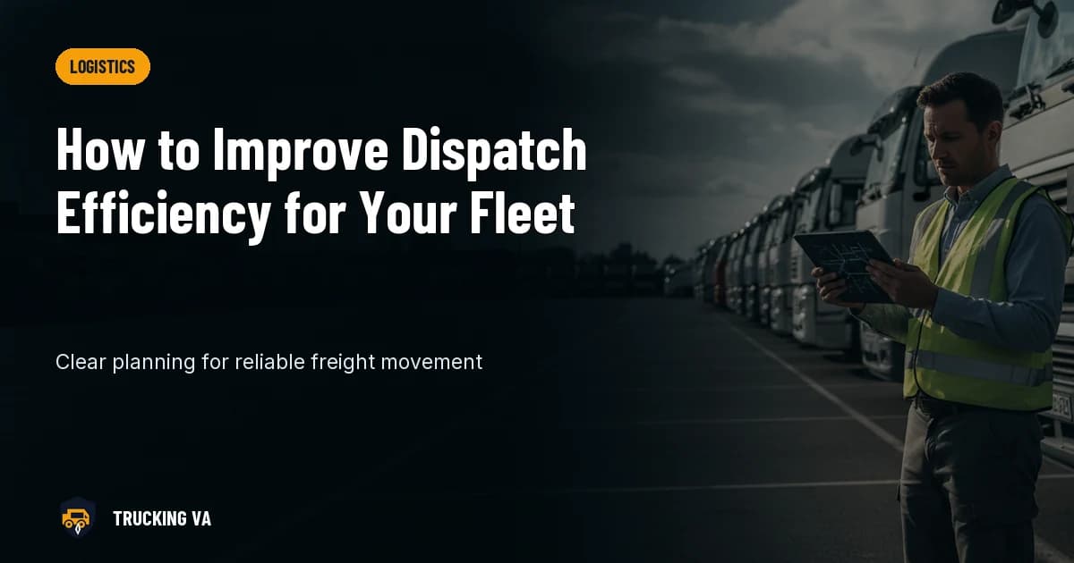 How to Improve Dispatch Efficiency for Your Fleet trucking guide thumbnail