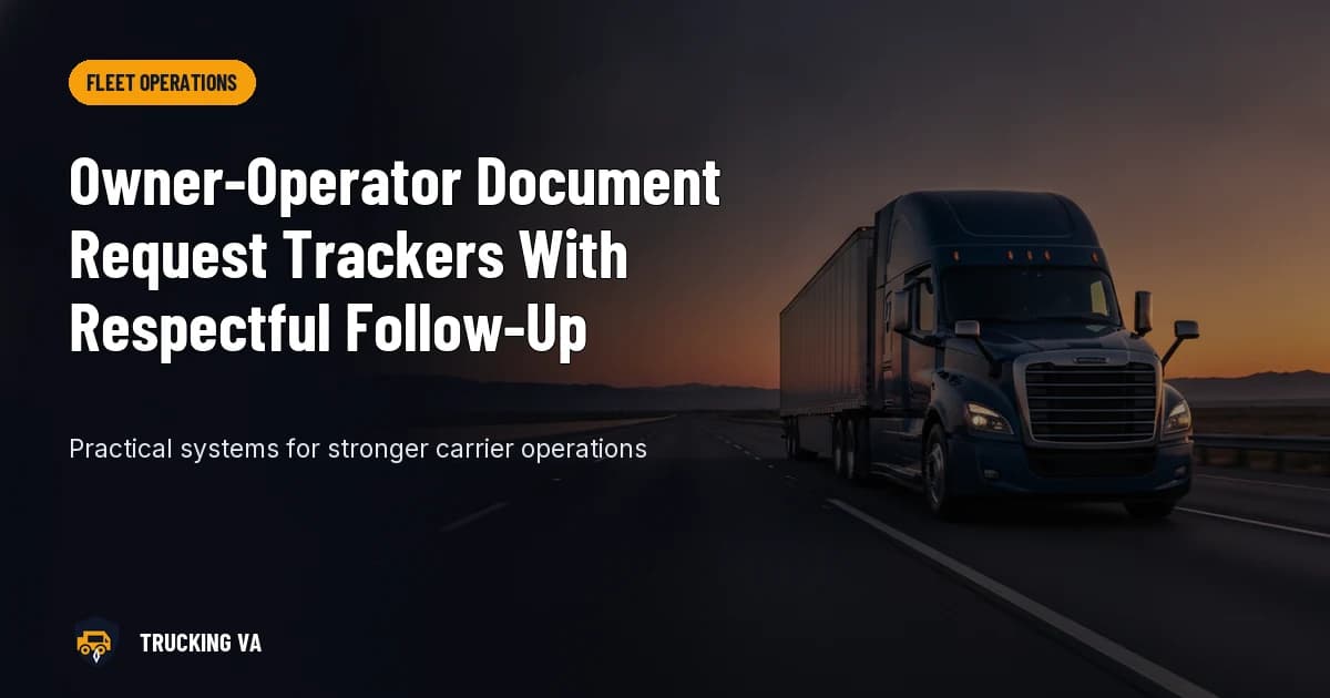 Owner-Operator Document Request Trackers With Respectful Follow-Up trucking guide thumbnail