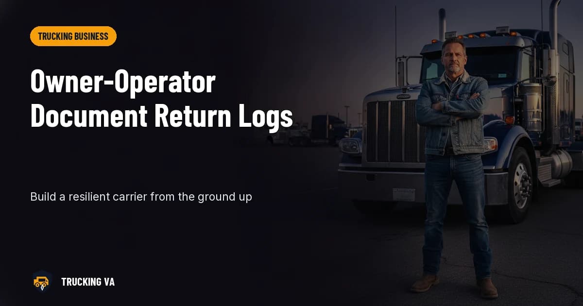 Owner-Operator Document Return Logs trucking guide thumbnail