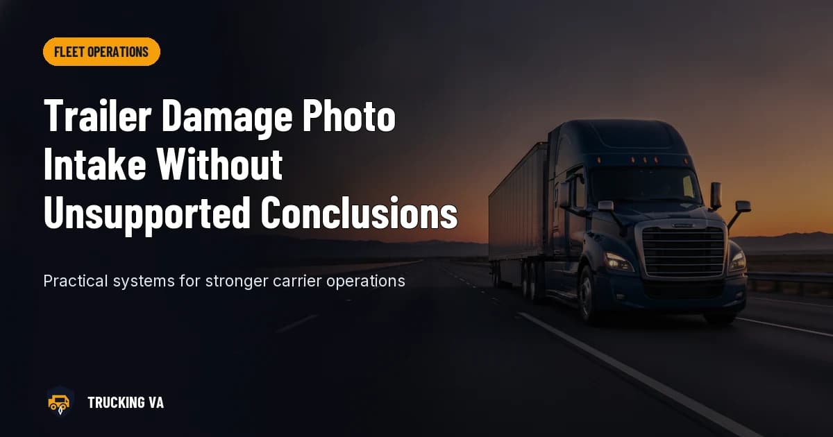 Trailer Damage Photo Intake Without Unsupported Conclusions trucking guide thumbnail