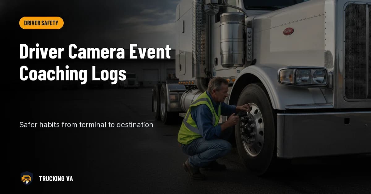 Driver Camera Event Coaching Logs trucking guide thumbnail