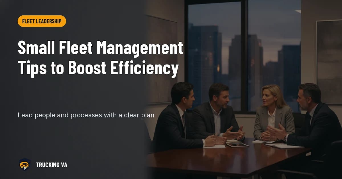 Small Fleet Management Tips to Boost Efficiency trucking guide thumbnail