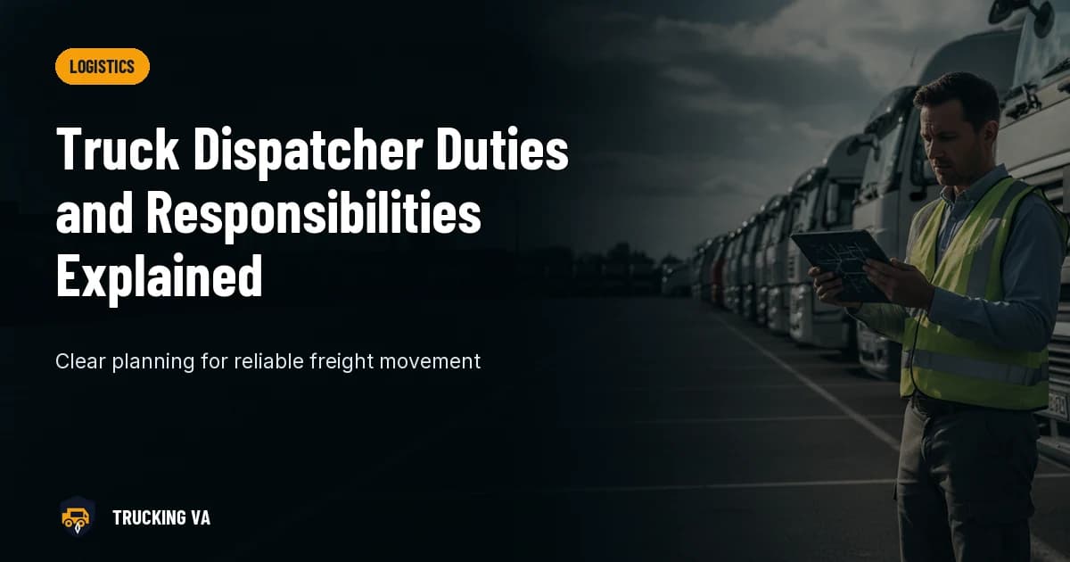Truck Dispatcher Duties and Responsibilities Explained trucking guide thumbnail