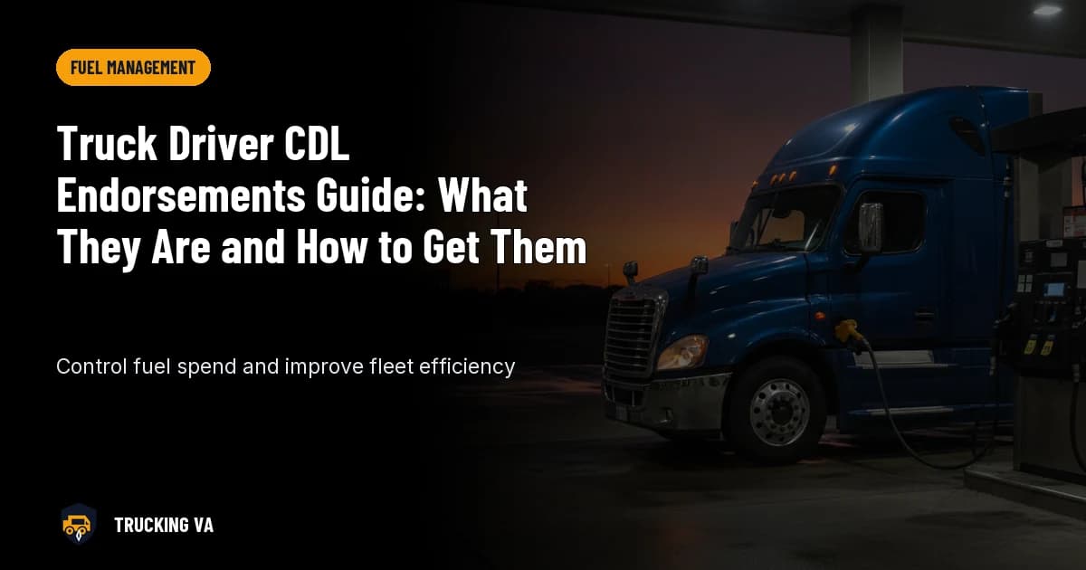 Truck Driver CDL Endorsements Guide: What They Are and How to Get Them trucking guide thumbnail