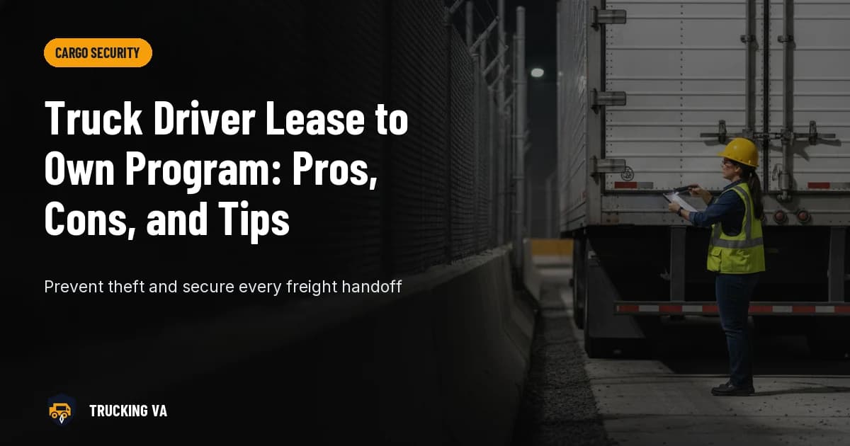 Truck Driver Lease to Own Program: Pros, Cons, and Tips trucking guide thumbnail