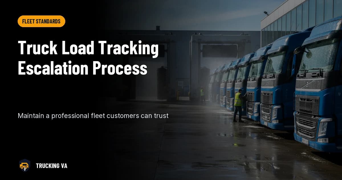 Truck Load Tracking Escalation Process trucking guide thumbnail