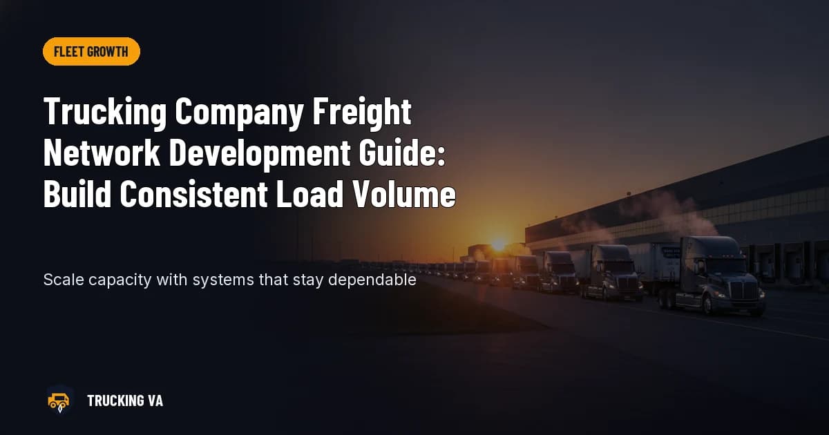 Trucking Company Freight Network Development Guide: Build Consistent Load Volume trucking guide thumbnail