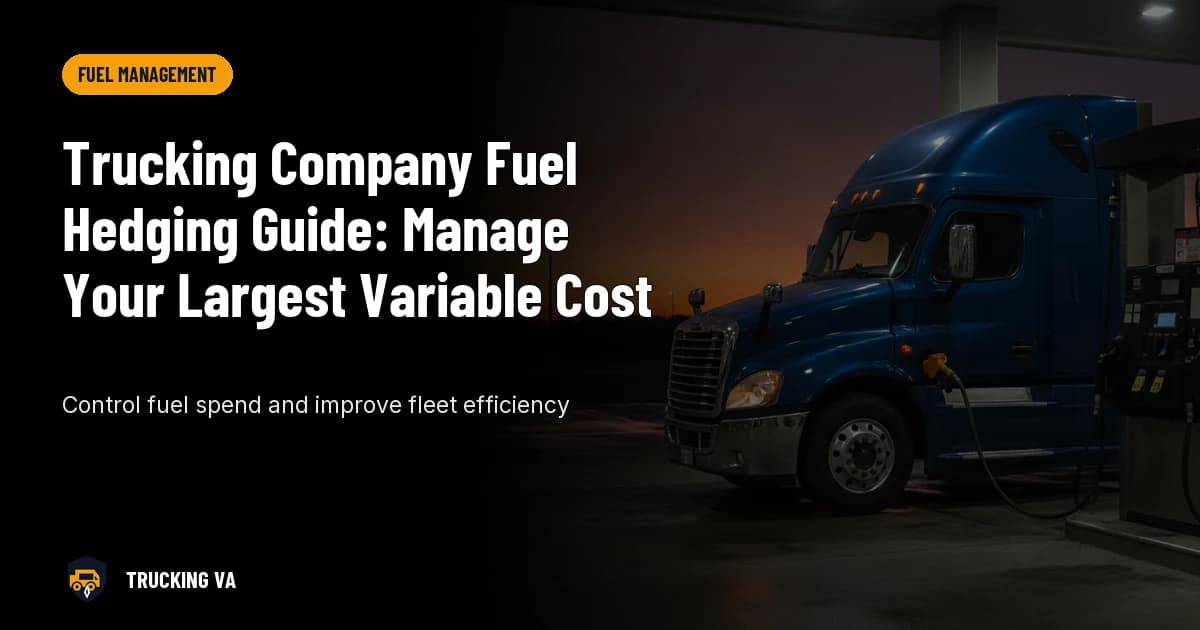 Trucking Company Fuel Hedging Guide: Manage Your Largest Variable Cost trucking guide thumbnail