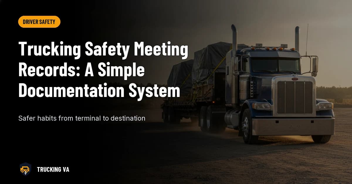Trucking Safety Meeting Records: A Simple Documentation System trucking guide thumbnail