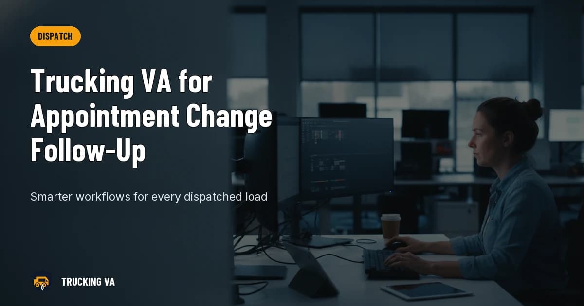 Trucking VA for Appointment Change Follow-Up trucking guide thumbnail