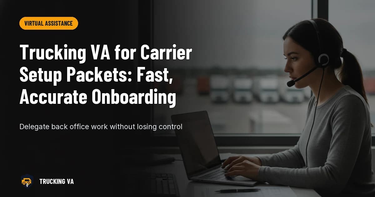 Trucking VA for Carrier Setup Packets: Fast, Accurate Onboarding trucking guide thumbnail