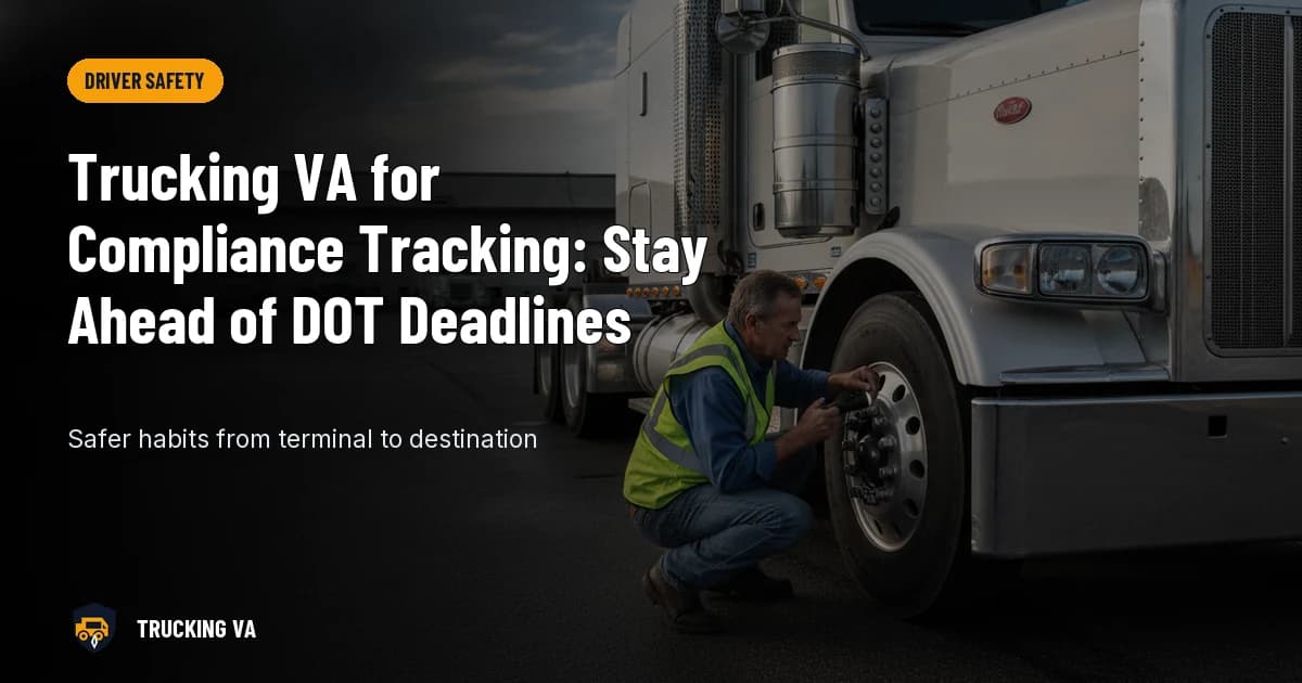 Trucking VA for Compliance Tracking: Stay Ahead of DOT Deadlines trucking guide thumbnail