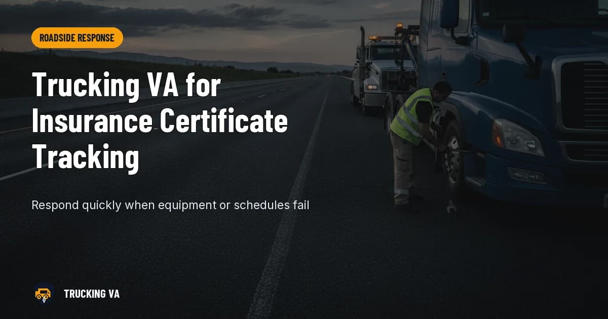 Trucking VA for Insurance Certificate Tracking trucking guide thumbnail