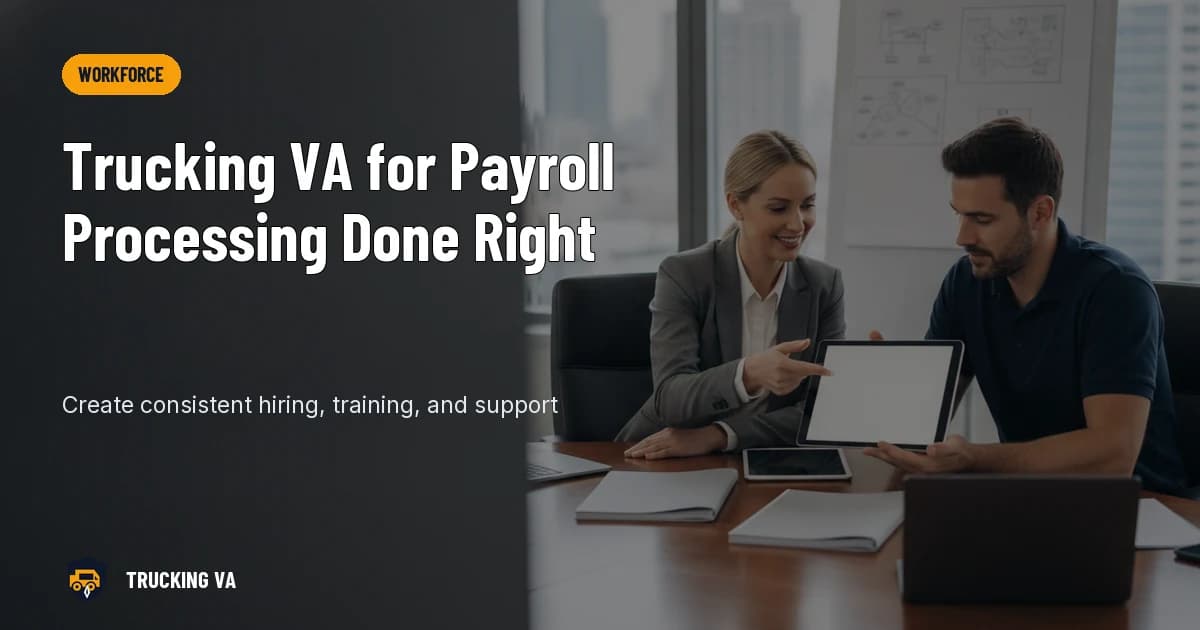 Trucking VA for Payroll Processing Done Right trucking guide thumbnail