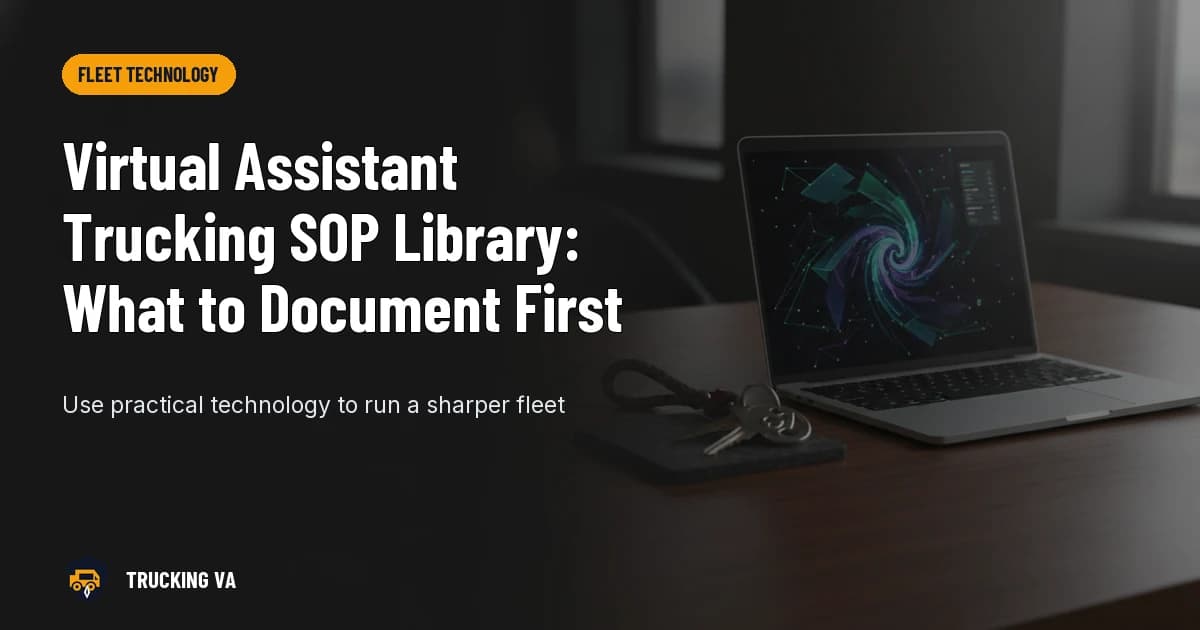 Virtual Assistant Trucking SOP Library: What to Document First trucking guide thumbnail