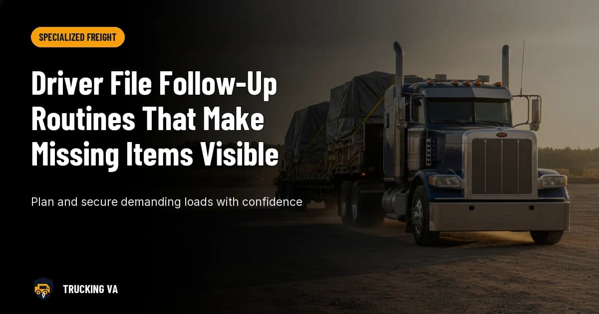 Driver File Follow-Up Routines That Make Missing Items Visible trucking guide thumbnail