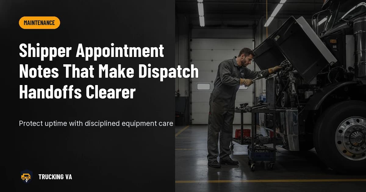 Shipper Appointment Notes That Make Dispatch Handoffs Clearer trucking guide thumbnail