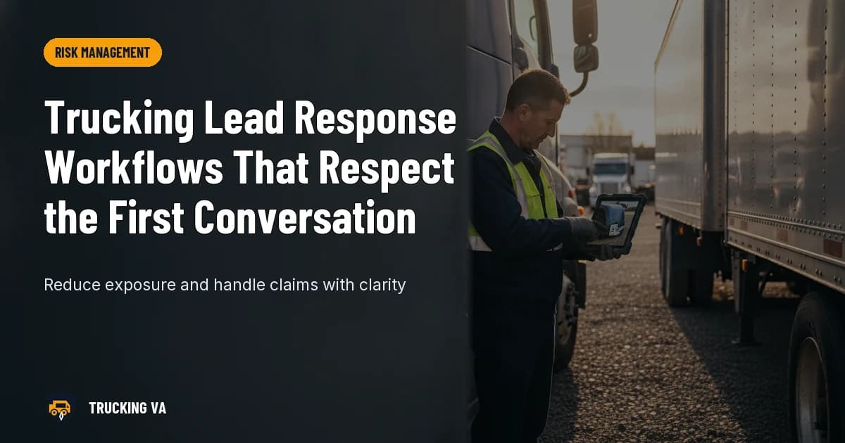 Trucking Lead Response Workflows That Respect the First Conversation trucking guide thumbnail