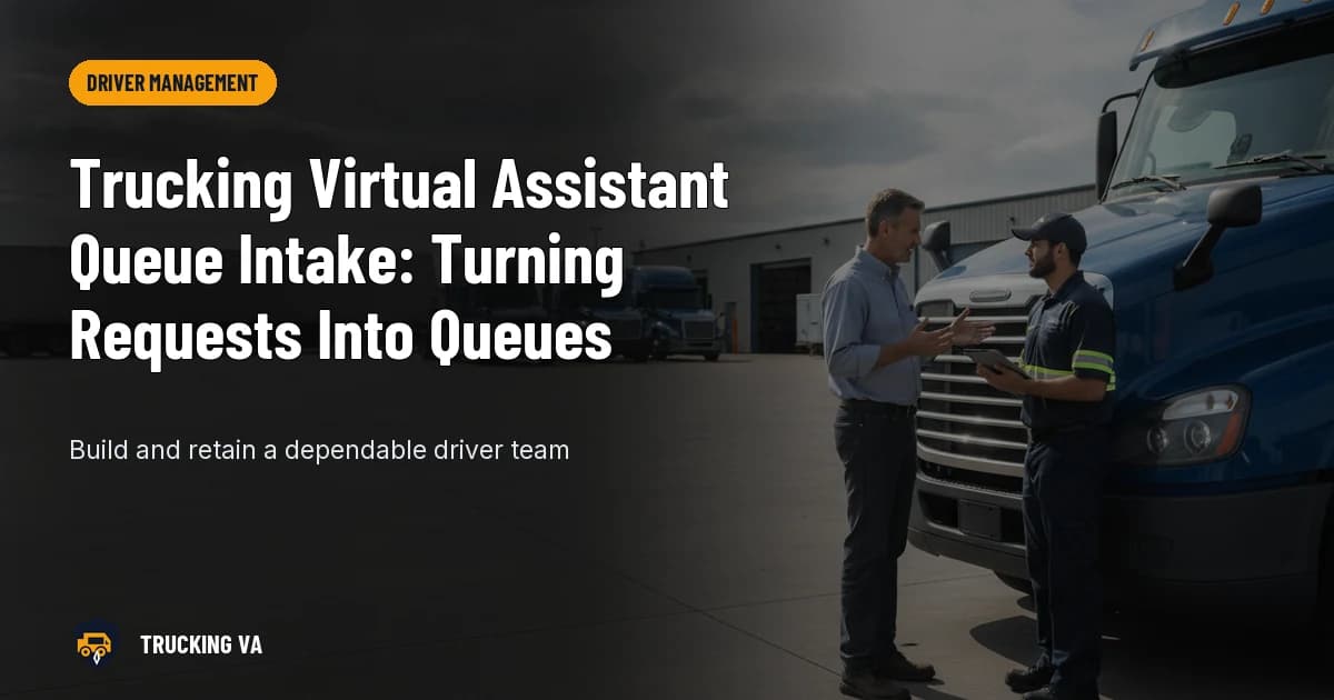 Trucking Virtual Assistant Queue Intake: Turning Requests Into Queues trucking guide thumbnail