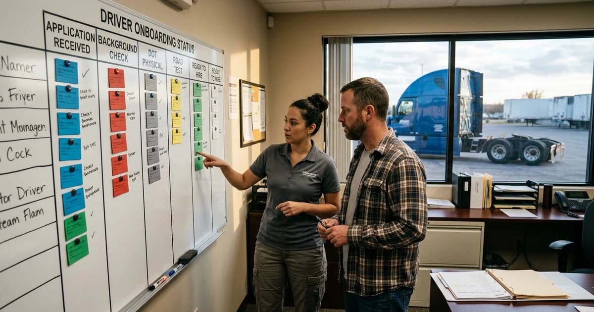 Driver Onboarding Status Boards That Keep Every Handoff Visible trucking guide thumbnail