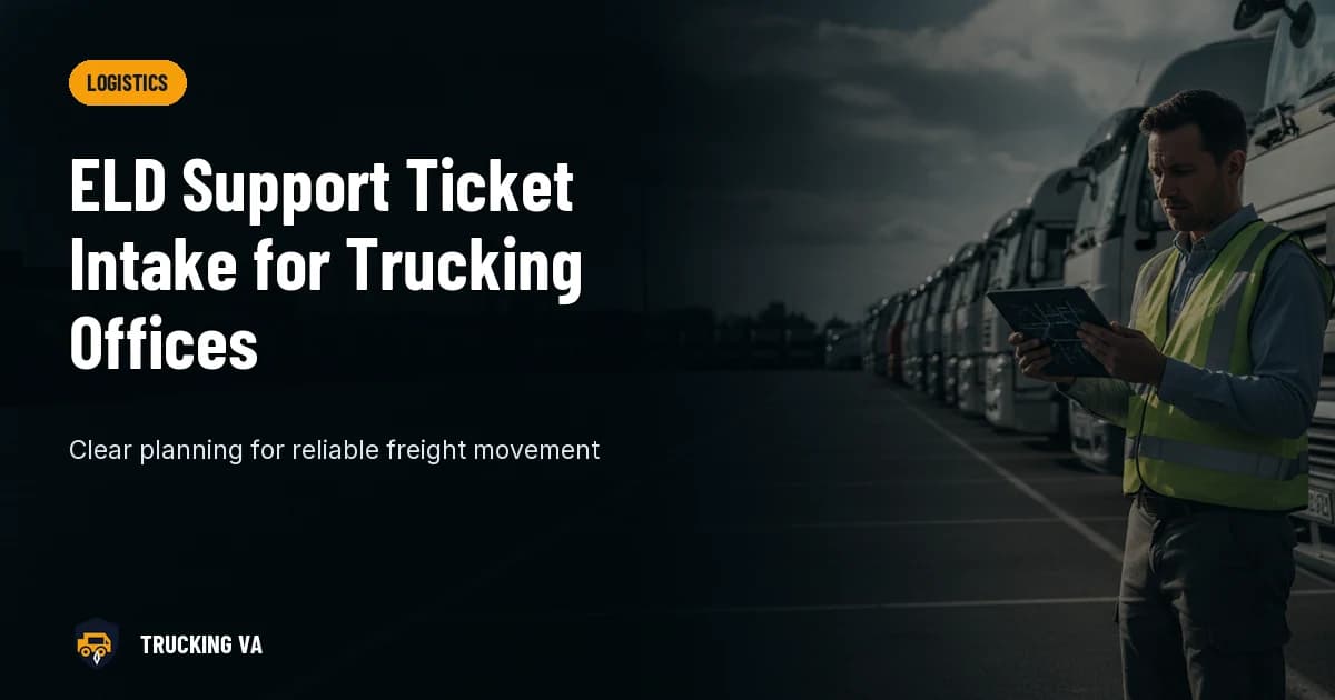 ELD Support Ticket Intake for Trucking Offices trucking guide thumbnail