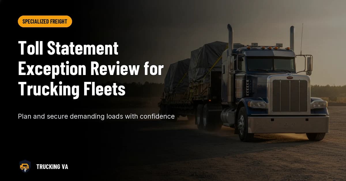 Toll Statement Exception Review for Trucking Fleets trucking guide thumbnail