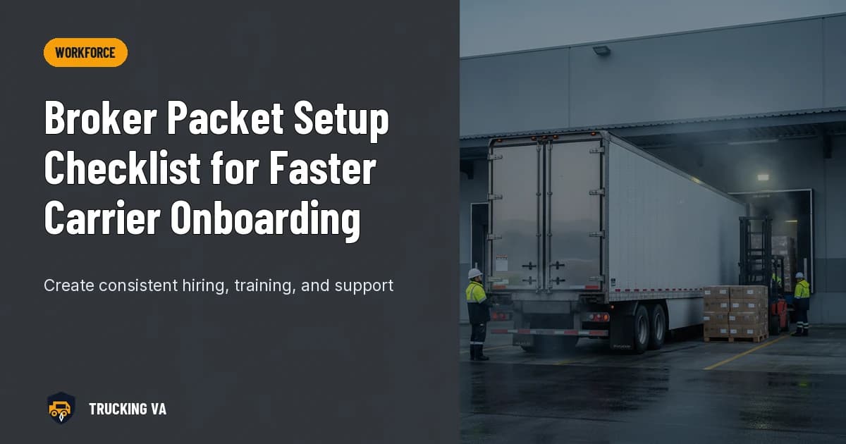 Broker Packet Setup Checklist for Faster Carrier Onboarding trucking guide thumbnail