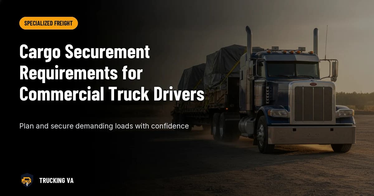 Cargo Securement Requirements for Commercial Truck Drivers trucking guide thumbnail