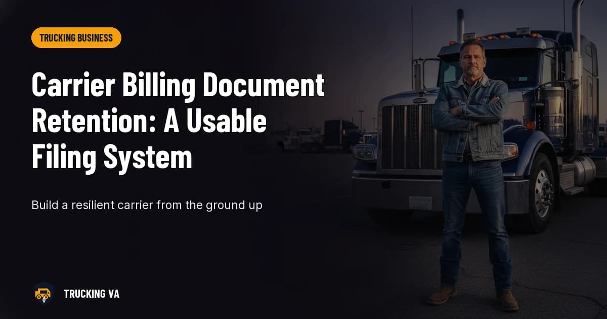 Carrier Billing Document Retention: A Usable Filing System trucking guide thumbnail