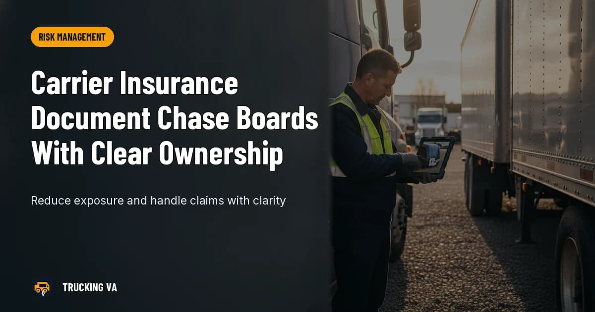 Carrier Insurance Document Chase Boards With Clear Ownership trucking guide thumbnail