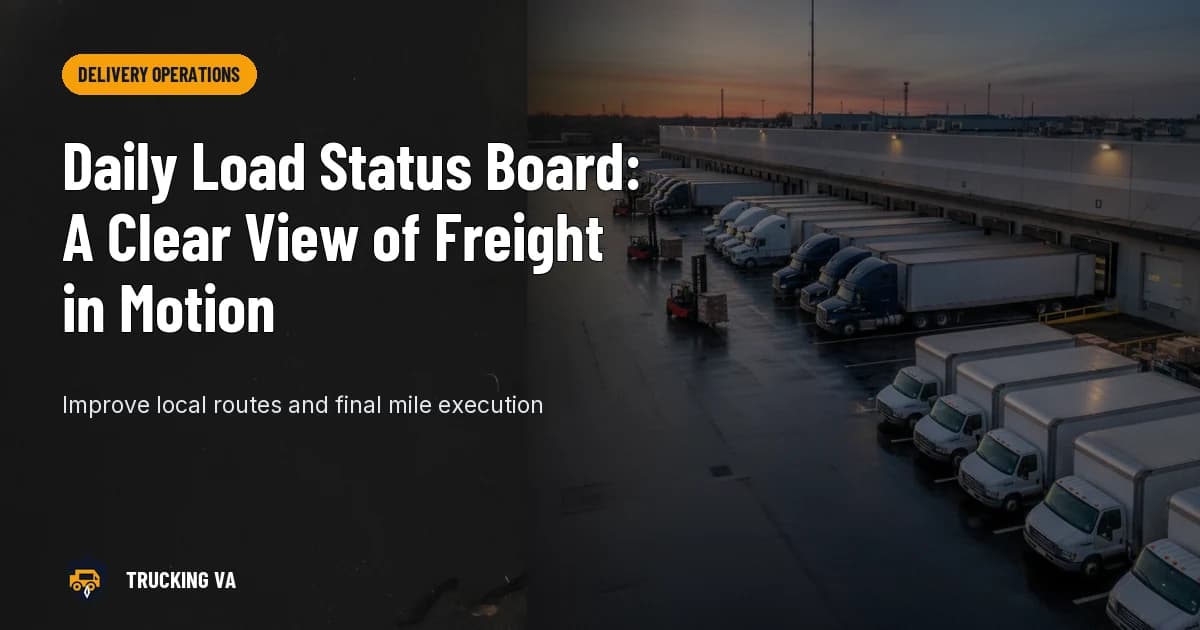 Daily Load Status Board: A Clear View of Freight in Motion trucking guide thumbnail